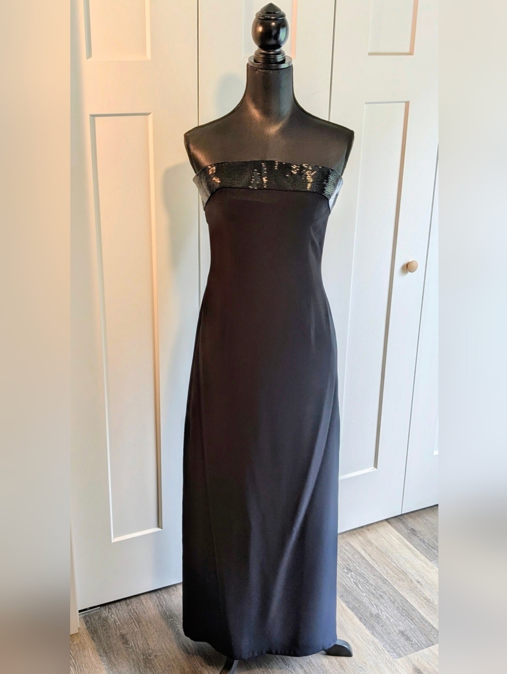 Vintage Bob Mackie Beaded Evening Gown – Black Formal Dress – Size 6 Estimate - Picture 3 of 10